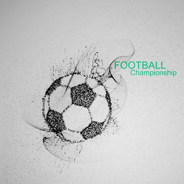 Futebol ou Futebol bola abstrata — Vetor de Stock