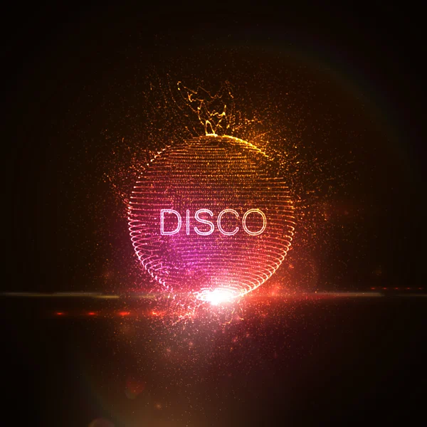 Disco neon teken. — Stockvector