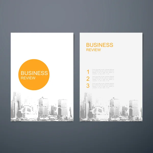 Business Review Brochure — Stock Vector