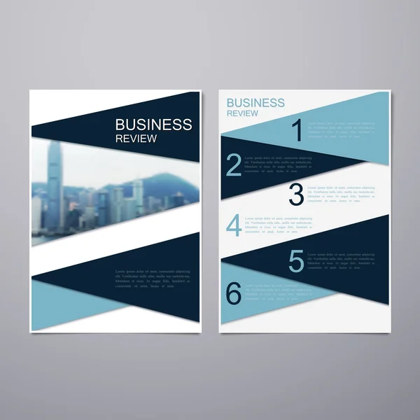 Business Review Brochure — Stock Vector