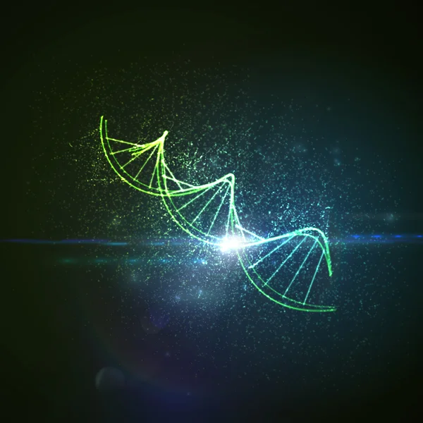 Pictogram van de ketting van DNA. — Stockvector