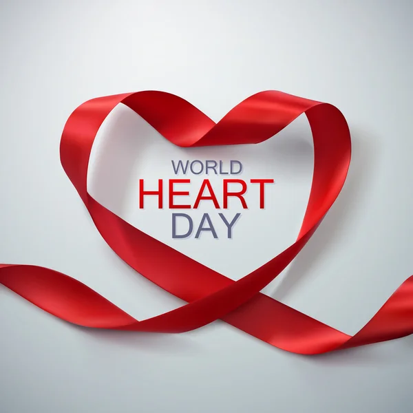 Fondo del Día Mundial del Corazón . — Archivo Imágenes Vectoriales