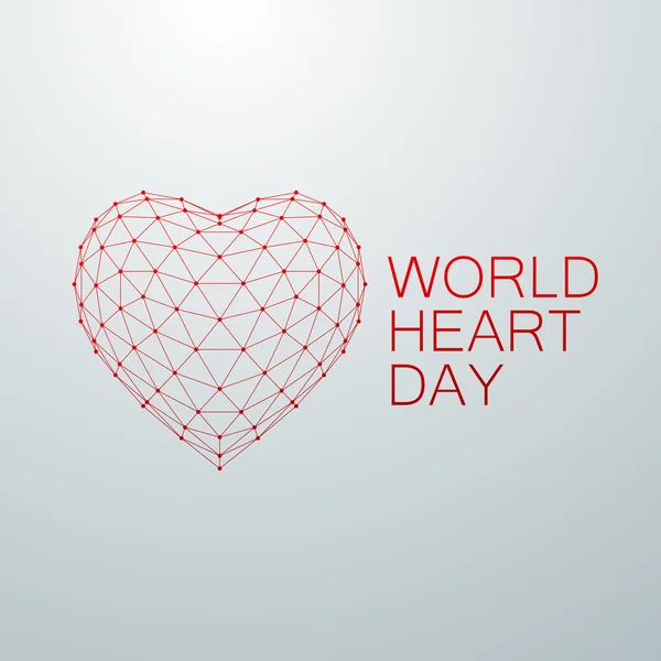 World Heart Day bakgrund — Stock vektor