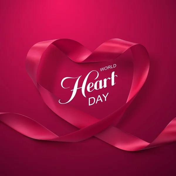 World Heart Day bakgrund. — Stock vektor