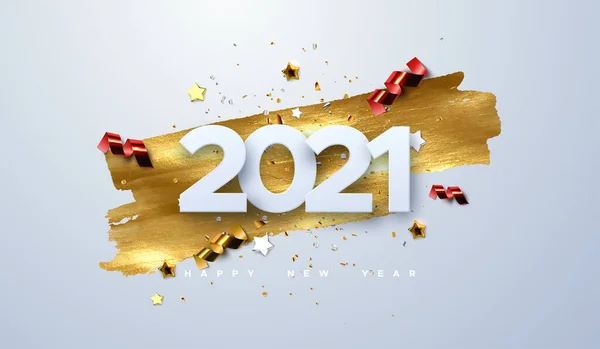 Frohes neues Jahr 2021. — Stockvektor