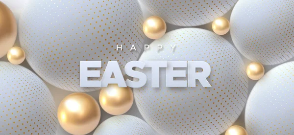Veselé Velikonoce Vektorové Svátky Ilustrace Papírové Značky Geometrickém Pozadí Náboženský — Stockový vektor