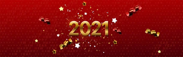 Šťastný nový rok 2021. — Stockový vektor