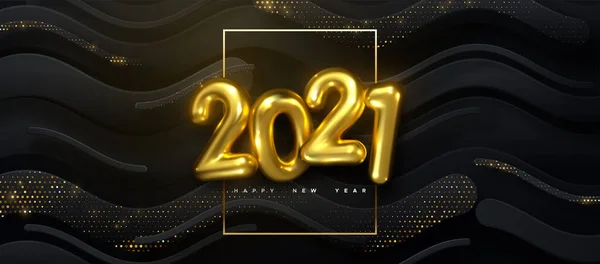 Frohes neues Jahr 2021. — Stockvektor