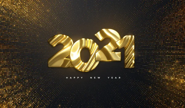Happy New 2021 Year — Stock Vector