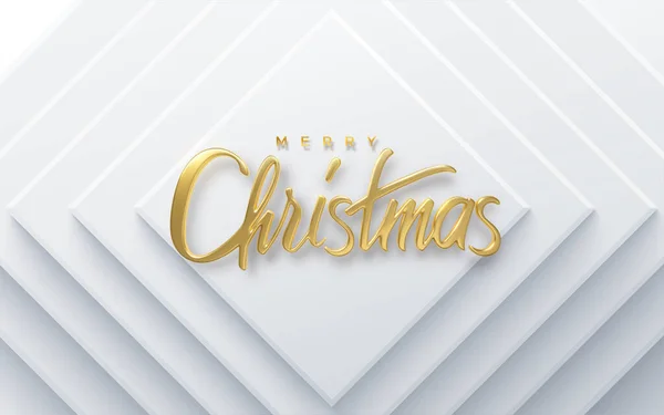 Merry Christmas. Vector 3d illustration. — Stock Vector