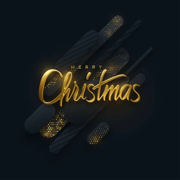 Joyeux Noël. Illustration vectorielle 3d. — Image vectorielle