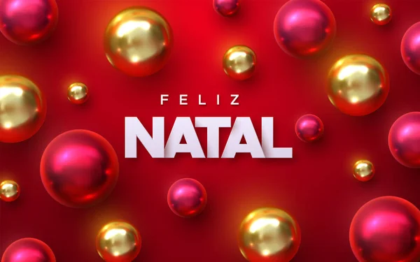 Feliz Natal. Feliz Navidad. Ilustración vectorial vacaciones — Vector de stock