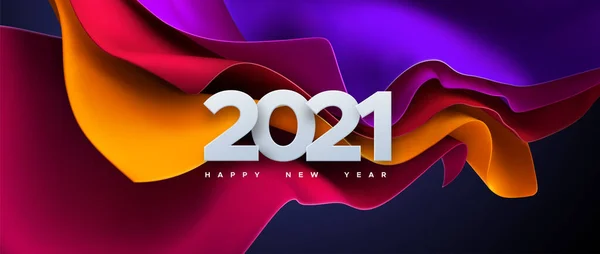 Mutlu yıllar 2021. — Stok Vektör