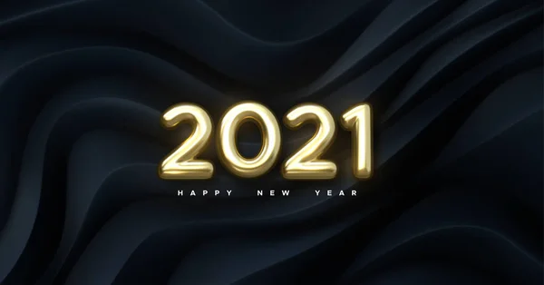 행복 한 2021 년 — 스톡 벡터