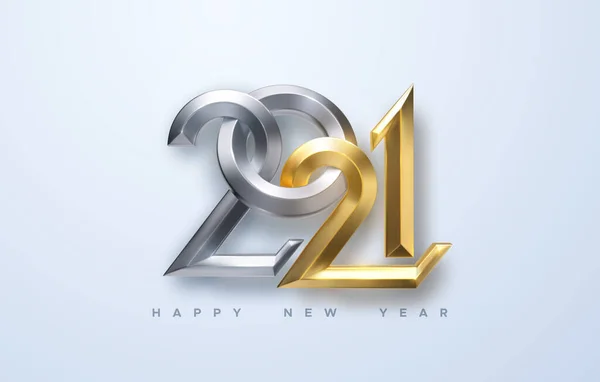 Feliz Año Nuevo 2021 — Vector de stock