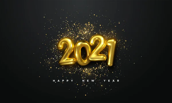 Gott nytt år 2021. — Stock vektor