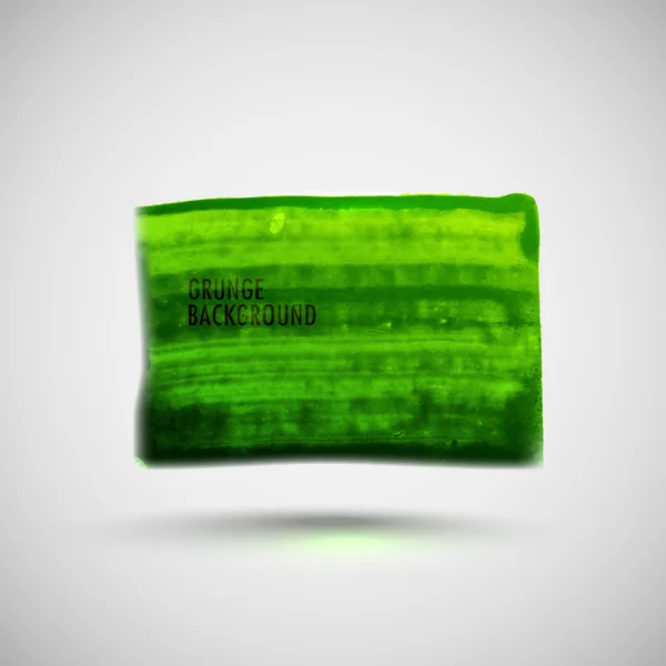 緑の水彩の背景. — ストックベクタ