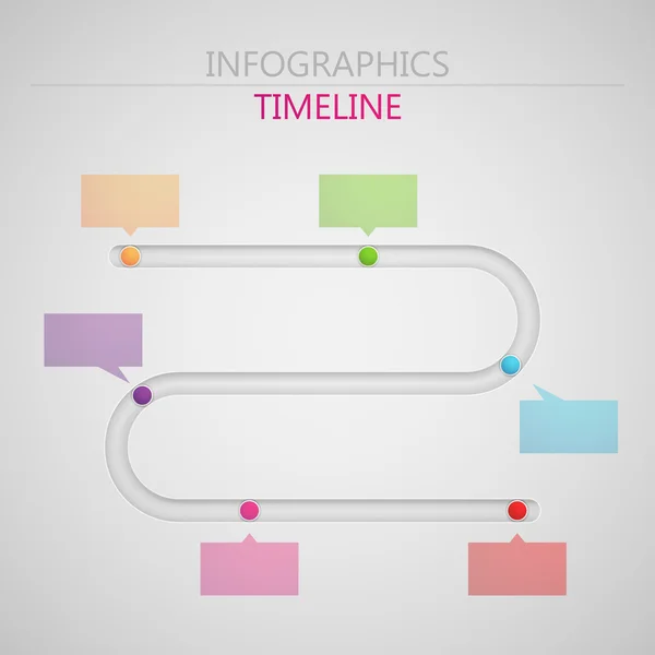 Abstrakte 3D-Papier-Infografik-Elemente — Stockvektor