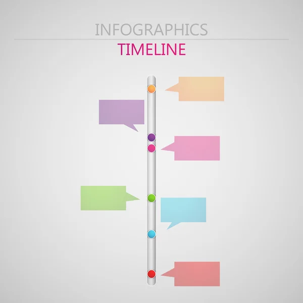 Elementos de infografía de papel 3d abstracto — Archivo Imágenes Vectoriales