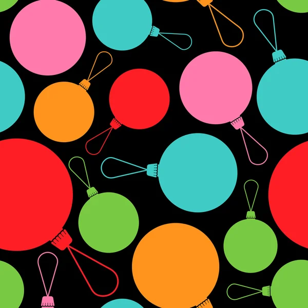 Bolas multicolores abstractas de Navidad — Vector de stock