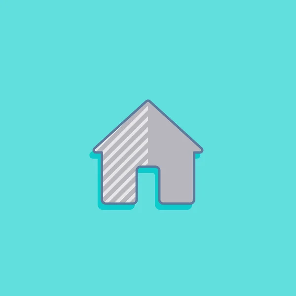 Illustratie met een huis — Stockvector