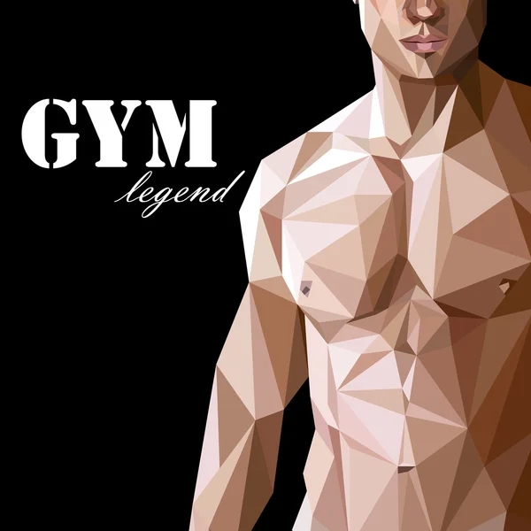 Beyaz veya Asya adam kas vücut