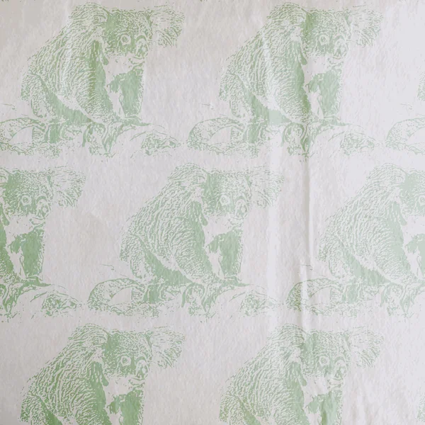 Patrón de oso Koala — Archivo Imágenes Vectoriales
