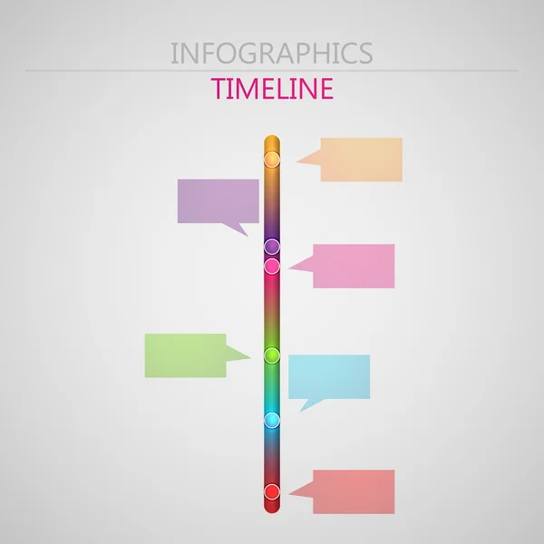 Abstract 3d paper infographic elements — Stock Vector