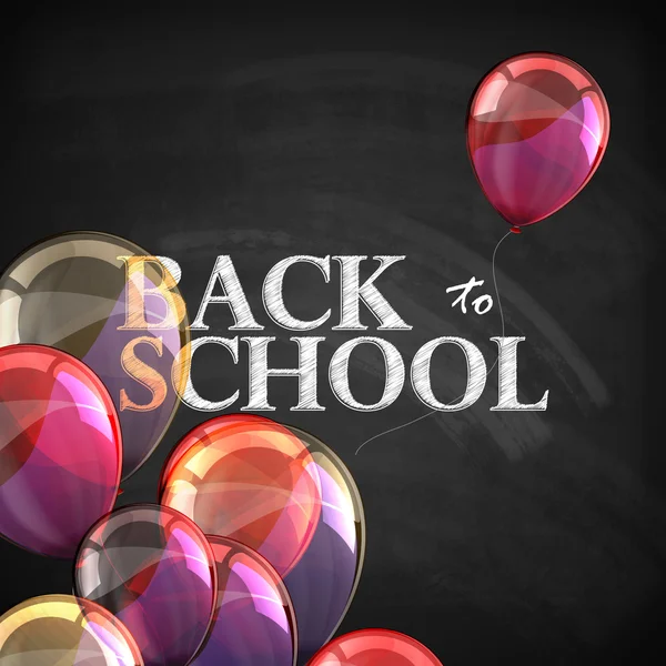 Back to school. educational illustration — Stock Vector