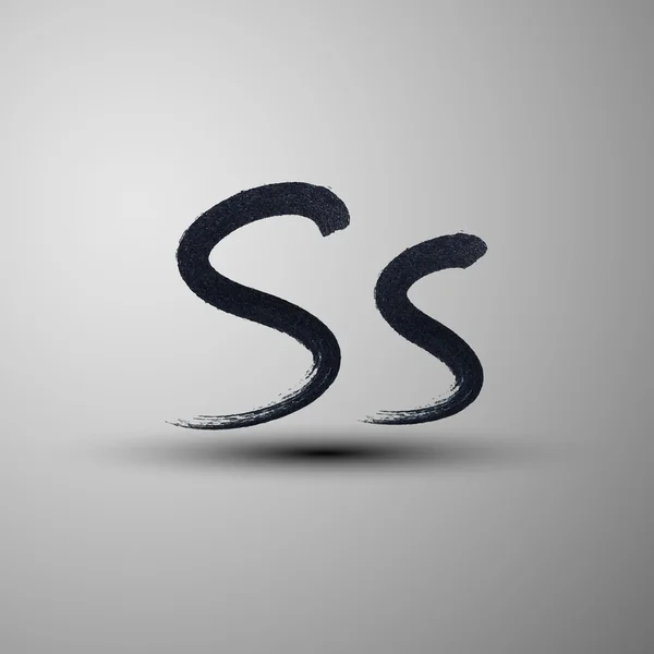 Ink letter S — Stock Vector