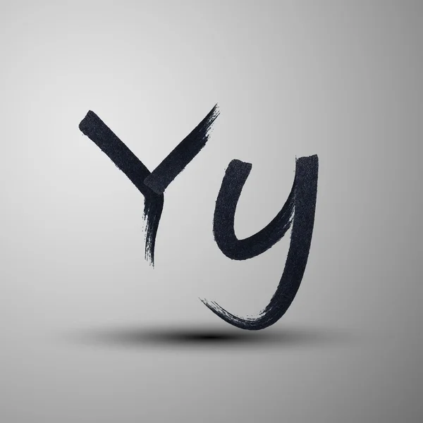 Ink letter Y — Stock Vector