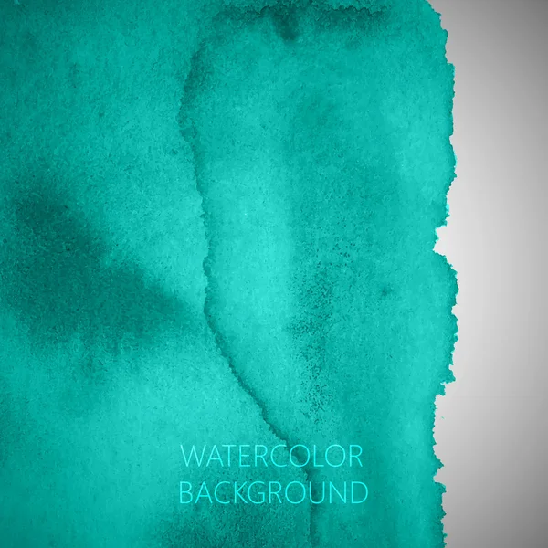 Arrière plan aquarelle turquoise — Image vectorielle