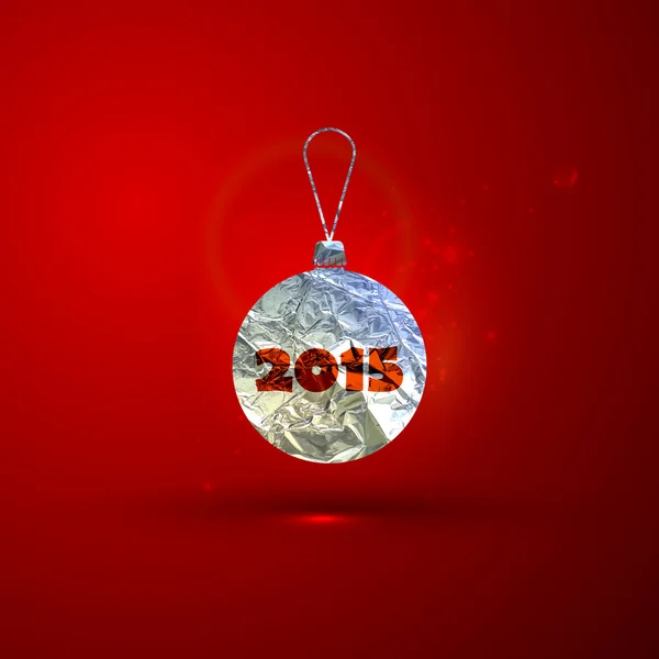 Boule d'argent Noël — Image vectorielle