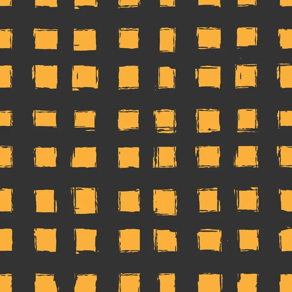 Oranžové čtverce-ručně tažené. — Stockový vektor