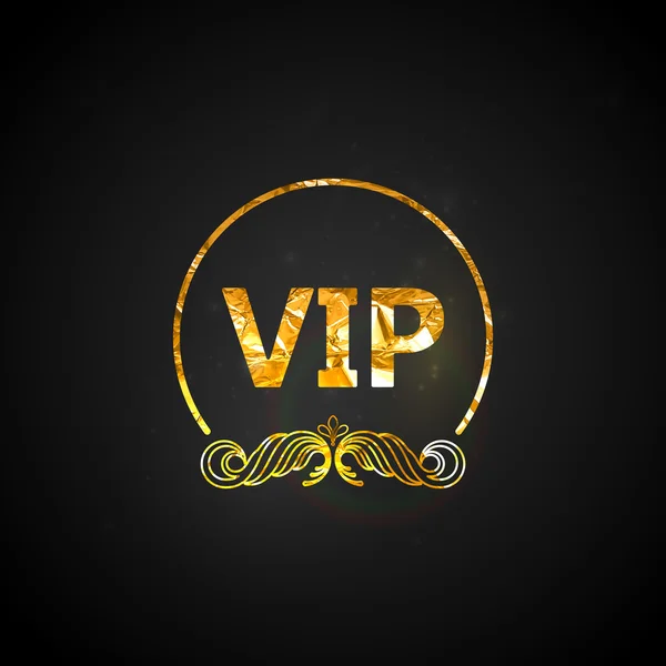 Carta VIP dorata — Vettoriale Stock