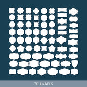 Retro label shapes