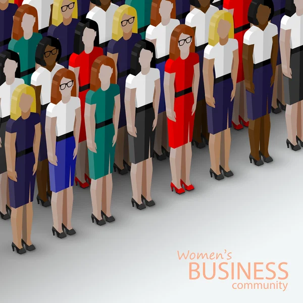 Vrouwen bedrijfsleven — Stockvector