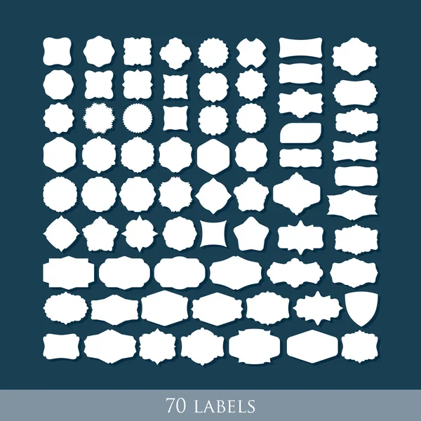 Formes d'étiquettes rétro Vecteurs De Stock Libres De Droits