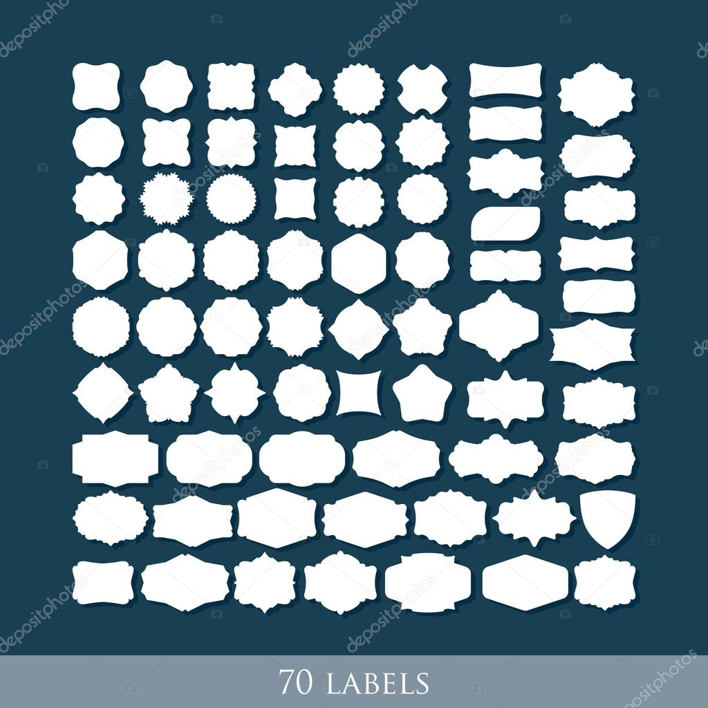 Retro label shapes Stock Vector by ©maximmmmum 62334819