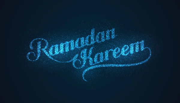 Ramadan kareem rótulo brilhante — Vetor de Stock