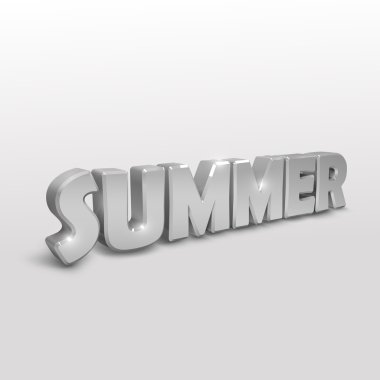 3d Summer label