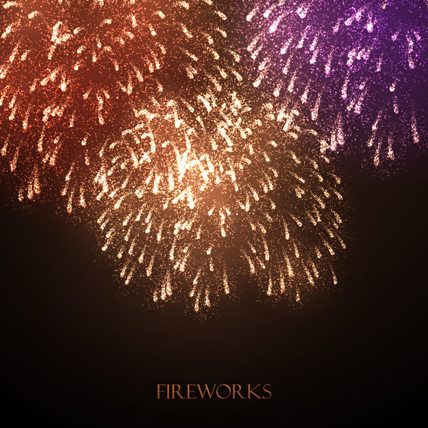 праздничная иллюстрация фейерверков
