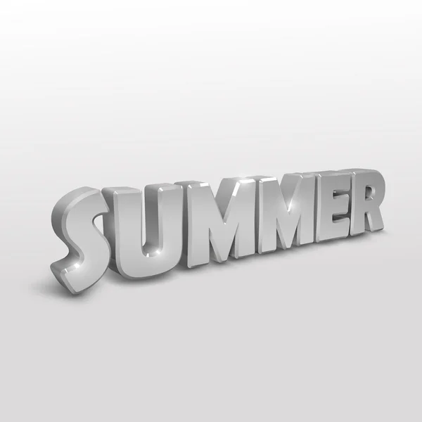 3d Summer label — Stock Vector