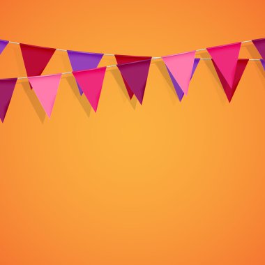 bunting flags. decorative elements for design