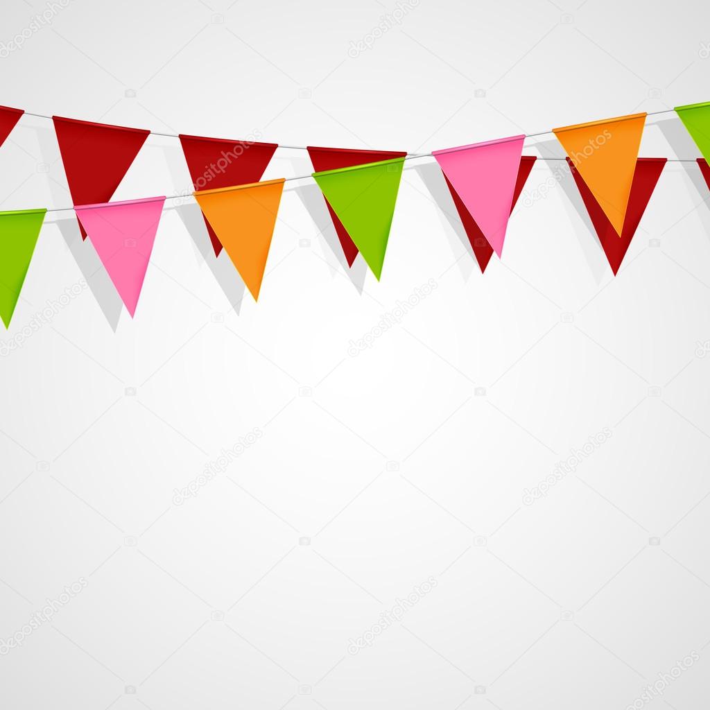 bunting flags. decorative elements for design