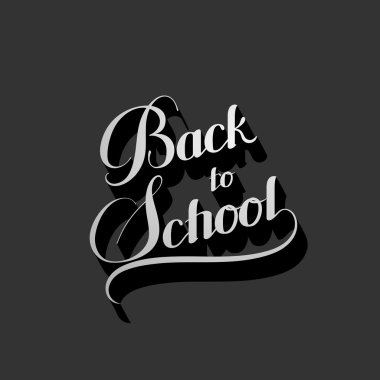 education  illustration of Back To School retro label