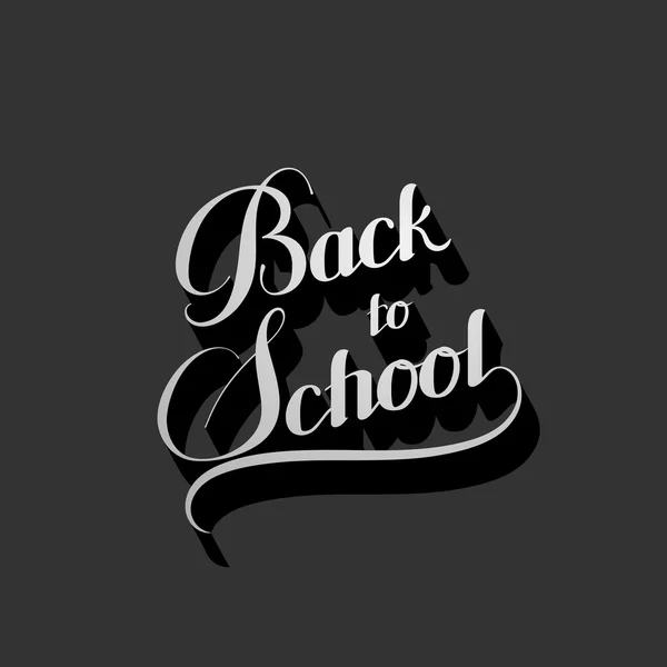 Education  illustration of Back To School retro label — Stock Vector