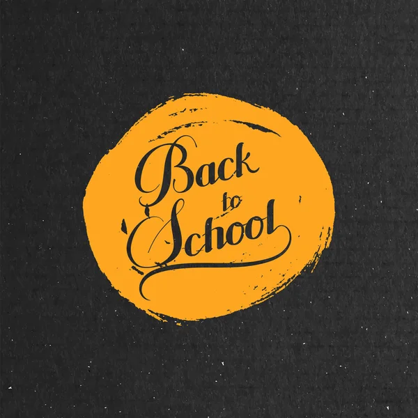 Educação ilustração de Back To School rótulo retro . — Vetor de Stock