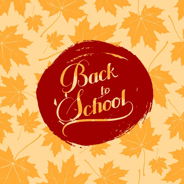 Education  illustration of Back To School retro label — Stockvector