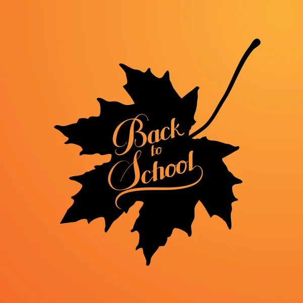 Education  illustration of Back To School retro label — Stockvector